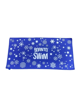 Microfibre-osuška SNOWFLAKES BornToSwim® modrá