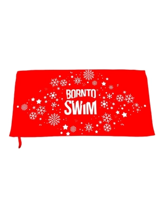 Microfibre-osuška SNOWFLAKE BornToSwim® červená