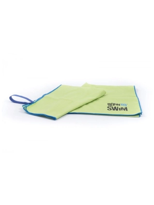 Microfibre osuška s BornToSwim® logem -Zelená