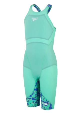 Fastskin LZR Ignite Openback Kneeskin - Green / Blue, velikost 26