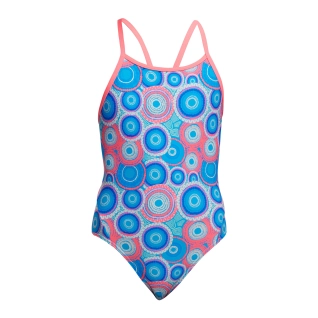 Girls Diamond Back One Piece - Bundjalung Blue


