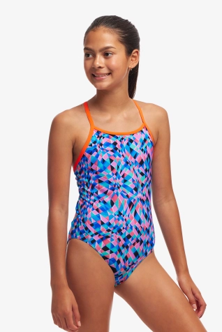 Girls Diamond Back One Piece - Warp Tour


