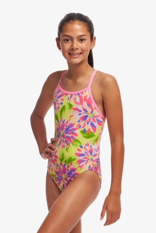 Girls Single Strap One Piece - Spring Sun


