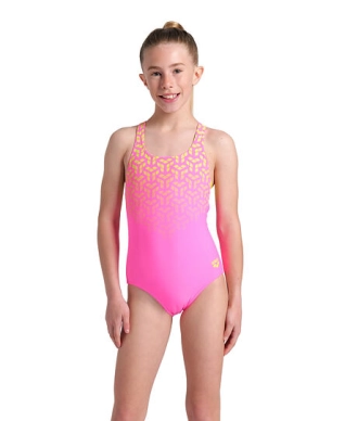 Dívčí plavky arena Feel Girls' Kikko V Swim Pro Back pink